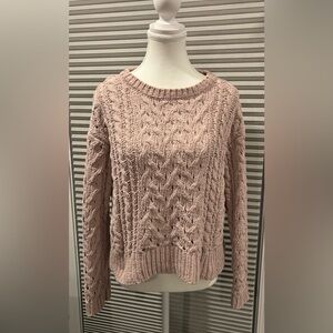 Aero Hygge Womens Sweater Sz S Soft Pink Boho Fall Winter Christmas Outdoors